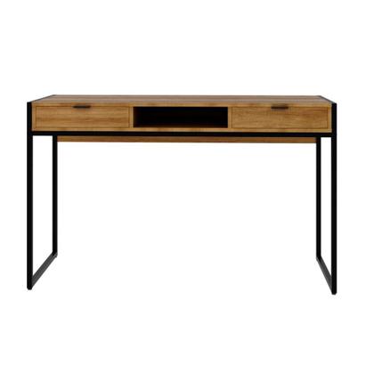 Escrivaninha Wooden 2 GV Mel e Preta - Mobly Imagem de Escrivaninha Wooden 2 GV Mel e Preta