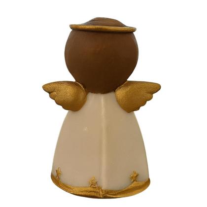 Imagem de Escultura Anjinho Rezando Branco 7 cm em Resina