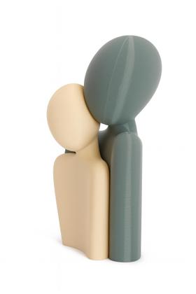 Imagem de Escultura casal romântico em pla premium Miira Studio