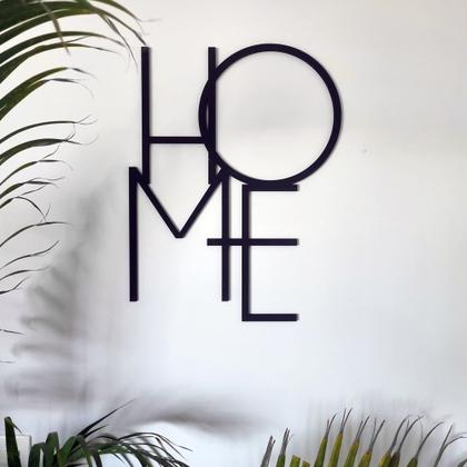 Imagem de Escultura Decorativa de Parede Home em MDF 6mm Preto