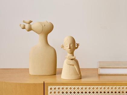 Imagem de Escultura Decorativa Enfeite Mulher Em Poliresina Grande