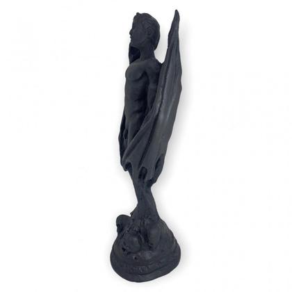 Imagem de Escultura Lúcifer 12 cm Pintado de preto em Resina