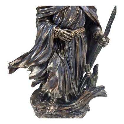Imagem de Escultura Merlin O Mago Em Resina Colecionável Decoração