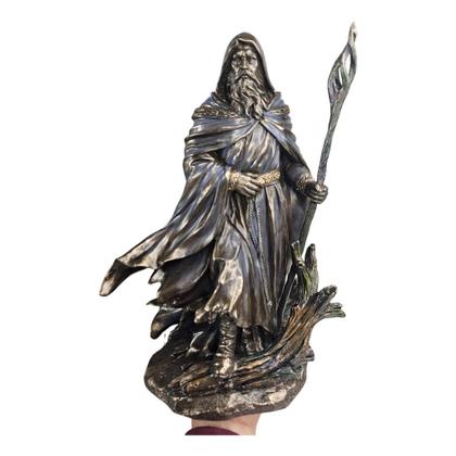 Imagem de Escultura Merlin O Mago Em Resina Colecionável Decoração