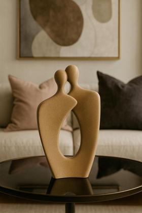 Imagem de Escultura Minimalista Casal Moderno para Sala, Quarto, Escritório e Casa, ideal para Decoração Sofis