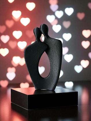 Imagem de Escultura Minimalista Casal Moderno para Sala, Quarto, Escritório e Casa, ideal para Decoração Sofis