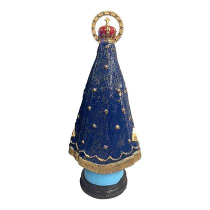 Imagem de Escultura Nossa Sra. Aparecida Com Coroa 31 Cm Em Resina