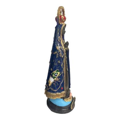 Imagem de Escultura Nossa Sra. Aparecida Com Coroa 31 Cm Em Resina