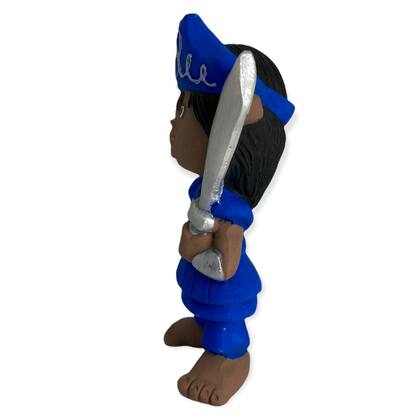 Imagem de Escultura Orixas Ogum coleção baby moreninho Criança 10 cm resina