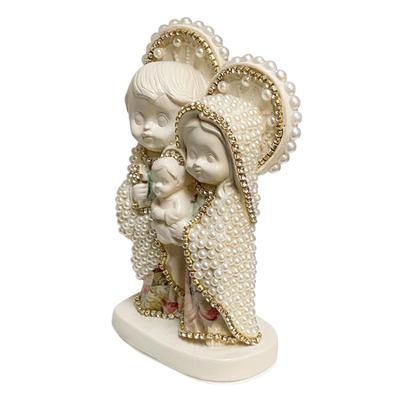 Imagem de Escultura sagrada familia em baby decoupada em renoir 15cm