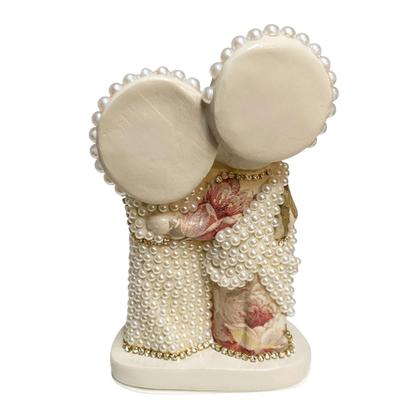 Imagem de Escultura sagrada familia em baby decoupada em renoir 15cm