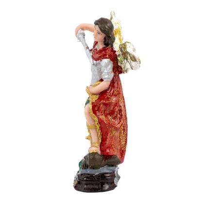 Imagem de Escultura São Miguel Arcanjo Vermelho 14 cm em resina