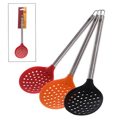 Imagem de Escumadeira Colher Espumadeira de Silicone com Cabo de Inox