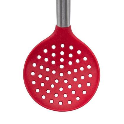 Imagem de Escumadeira Colher Espumadeira de Silicone com Cabo de Inox