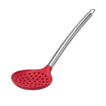 Imagem de Escumadeira Colher Espumadeira de Silicone com Cabo de Inox