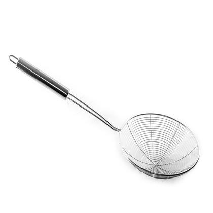 Imagem de Escumadeira Fritura Aço Inox Batata Pastel Peixe 40x17cm