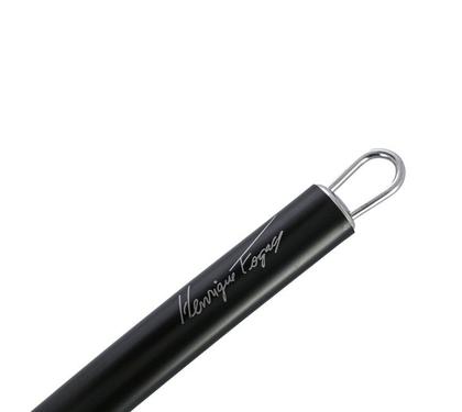 Imagem de Escumadeira Silicone Black Cabo Inox Premium Henrique Fogaça 34cm - Yazi