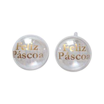 Imagem de Esfera Acrílica Coelho Da Páscoa Feliz Alegre Cenourinha