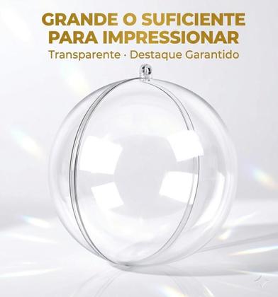 Imagem de Esfera Acrílica Grande Enfeitar Artesanato Faça Voce Mesmo