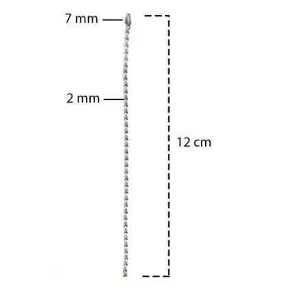 Imagem de Esfera Acrílica Transparente Pequena 5cm Com Corrente Bolinha 50 Unidades