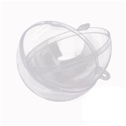 Imagem de Esferas Bolas De Acrílico Transparente 7cm Artesanato 20und