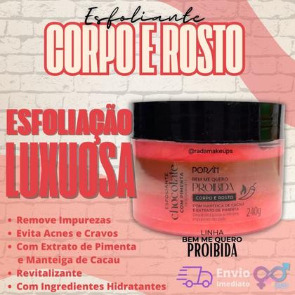 Imagem de Esfoliante Corporal Corpo e Rosto Chocolate com Pimenta 240g