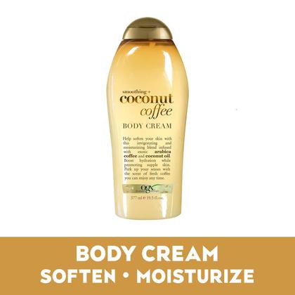 Imagem de Esfoliante corporal e creme corporal OGX Smoothing Coconut Coffee