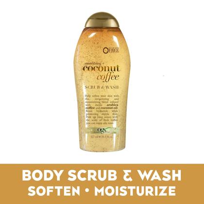 Imagem de Esfoliante corporal e creme corporal OGX Smoothing Coconut Coffee