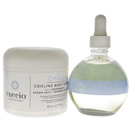Imagem de Esfoliante corporal e óleo refrigerantes Chill Kit Cuccio Somatology, 2 unidades