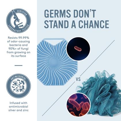 Imagem de Esfoliante Corporal Sud Scrub Antimicrobiano de Silicone Azul
