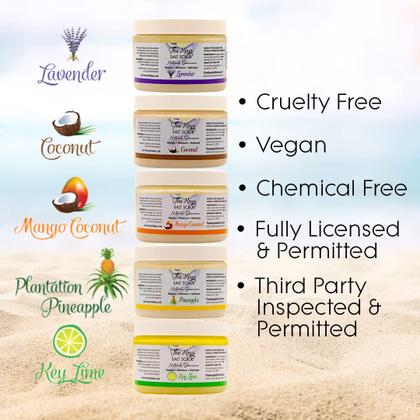 Imagem de Esfoliante corporal The Keys, sal marinho, abacaxi, 350 ml