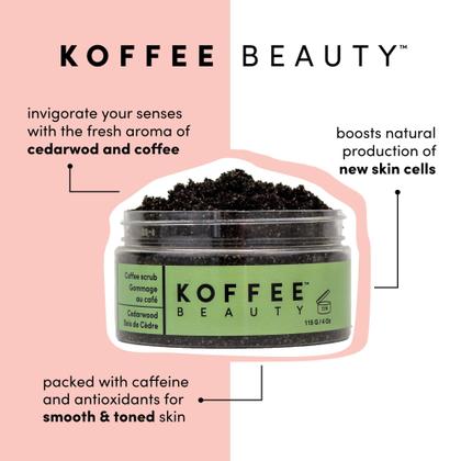 Imagem de Esfoliante de café Koffee Beauty Cedarwood Esfoliante 120 mL
