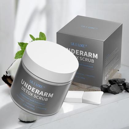 Imagem de Esfoliante de desintoxicação axilar ulluxe com carvão vegetal 225 ml para mulheres e homens