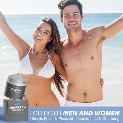 Imagem de Esfoliante de desintoxicação axilar ulluxe com carvão vegetal 225 ml para mulheres e homens