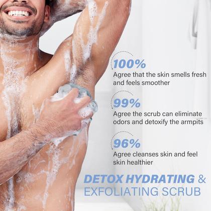 Imagem de Esfoliante de desintoxicação axilar ulluxe com carvão vegetal 225 ml para mulheres e homens