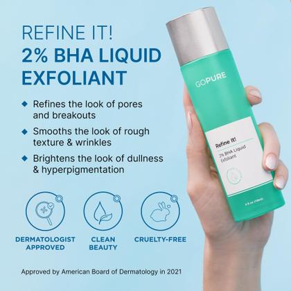 Imagem de Esfoliante líquido GoPure Refine It 2% BHA Pore Refining