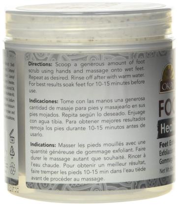 Imagem de Esfoliante para os pés Okay Pure Naturals Black Salt 180 ml