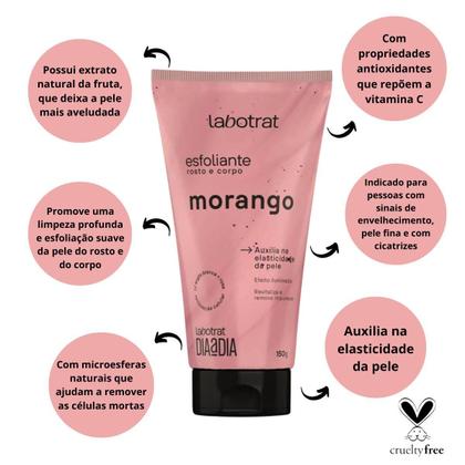 Imagem de Esfoliante rosto e corpo labotrat morango 150g