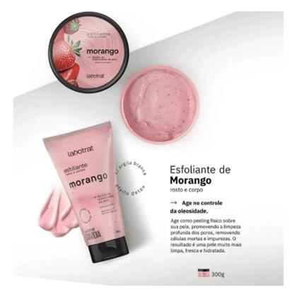 Imagem de Esfoliante Rosto e Corpo Morango Dia a Dia Labotrat 300g