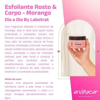 Imagem de Esfoliante Rosto e Corpo Morango Dia a Dia Labotrat 300g