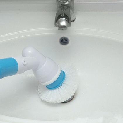 Imagem de Esfregão 3 Escova De Limpeza Vassoura Elétrica Bivolt Mop Limpeza eficiente