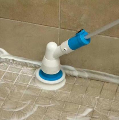 Imagem de Esfregão Automático Escova de Limpeza Spin Scrubber Vassoura Elétrica