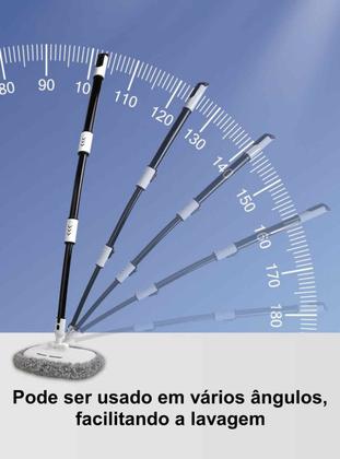 Imagem de Esfregão Automotivo Micro Fibra Limpeza Lavagem Prática Com Cabo Extensível Multi-uso Para Carros e