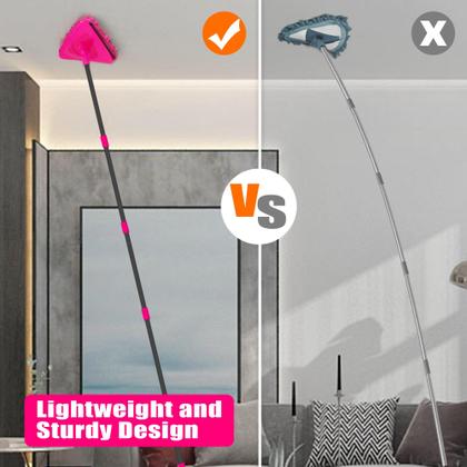 Imagem de Esfregão de parede JEHONN com alça longa de 2 m com 6 almofadas para limpeza