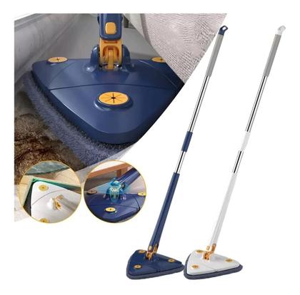 Imagem de Esfregão Limpeza Giratório Mop Triangulo Rodo Ajustável 360º