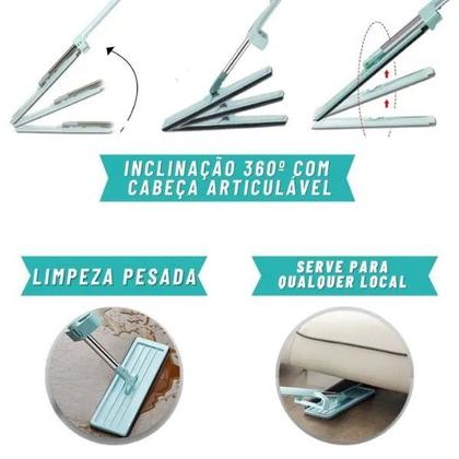 Imagem de Esfregão Mop Flat 360 com Balde Lava e Seca