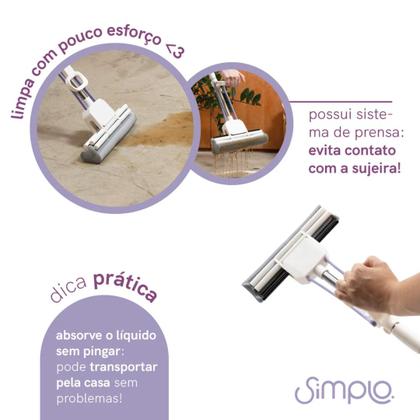 Imagem de Esfregão Mop Para Limpeza Multiuso Vassoura Mágica Lilas