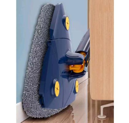 Imagem de Esfregão Mop Triangular Rotação 360 Limpar Piso Vidro 2refil