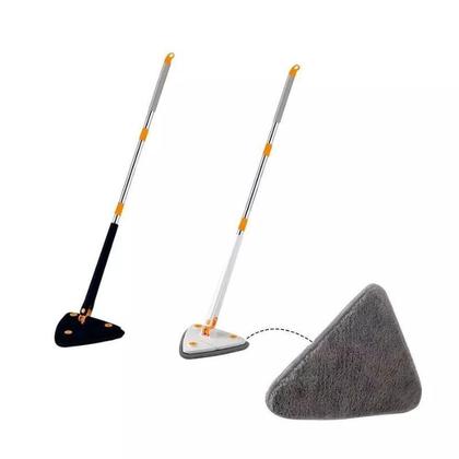 Imagem de Esfregão Rodo Mop Giratório Triangular Limpa Forro E Vidros