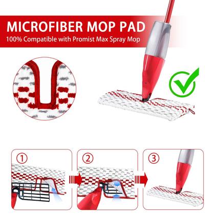 Imagem de Esfregões de spray de microfibra compatíveis com recargas de esfregão de spray reutilizáveis Promist MAX para o esfregão de pó Ocedar ProMist